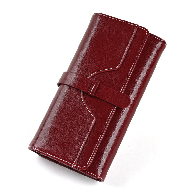 Glamorous Women's Bank Swiping Document Mobile Ladies Wallet