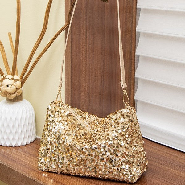 Women's Korean Style Sequined Underarm Dumpling Women's Handbag