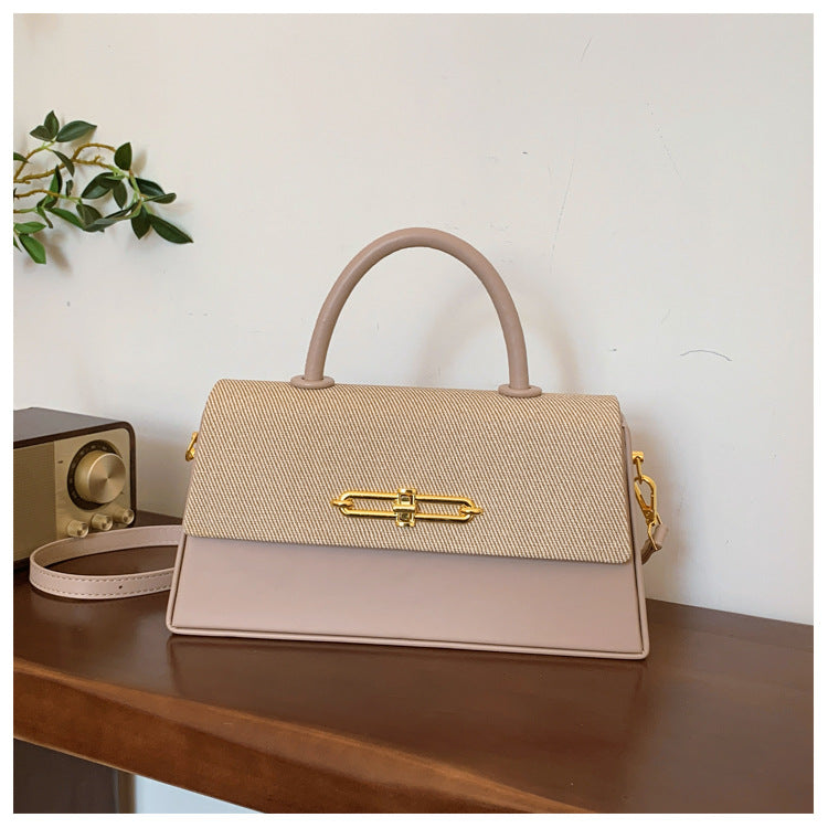 Women's Trendy Versatile Shaping Winter Contrast Color Women's Messenger Bag