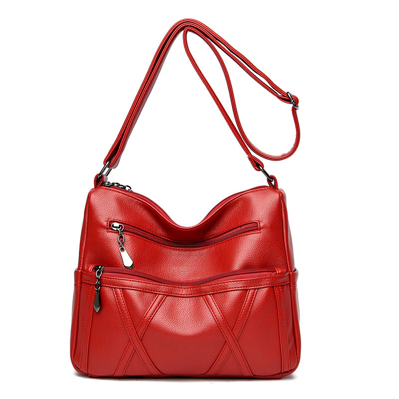 Women's Large Capacity Mom Soft Leather Big Crossbody Bags