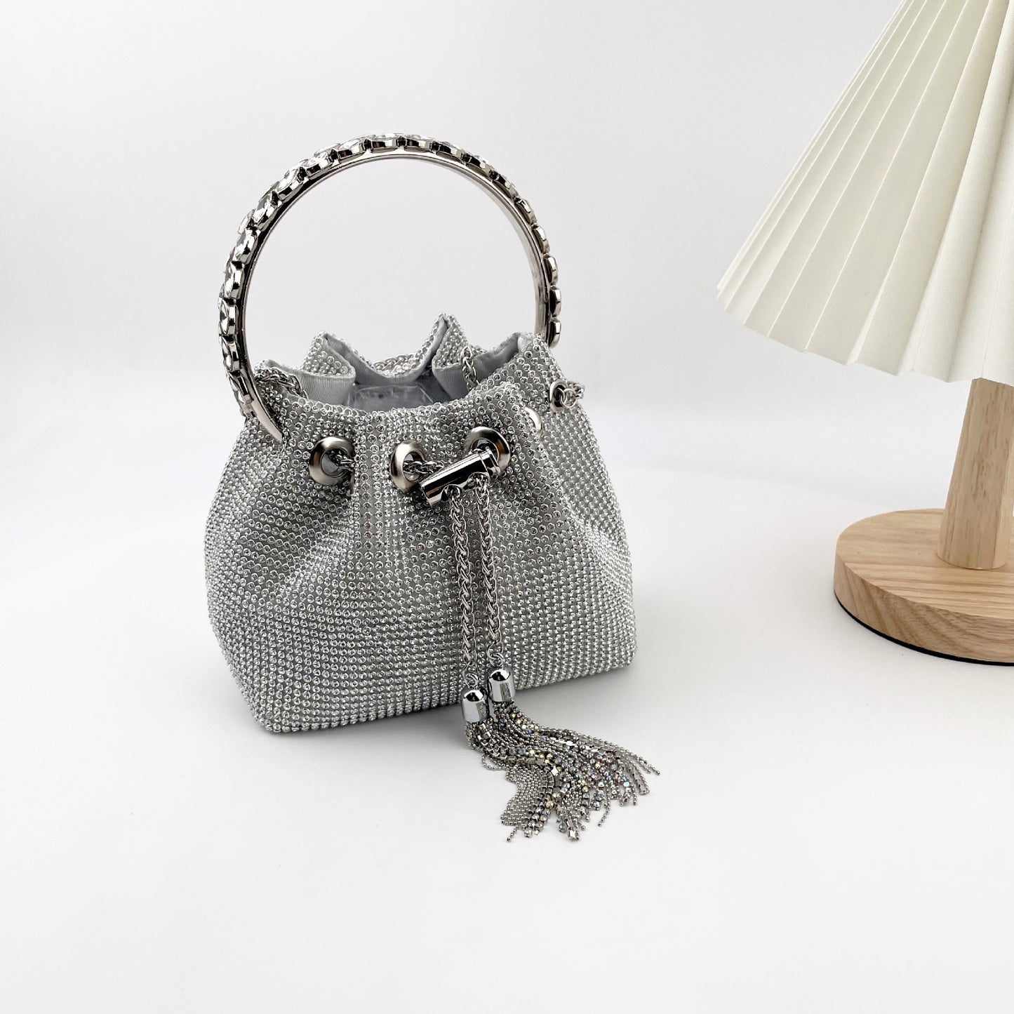 Summer Rhinestone Shiny Diamond Special Interest Light Handbags