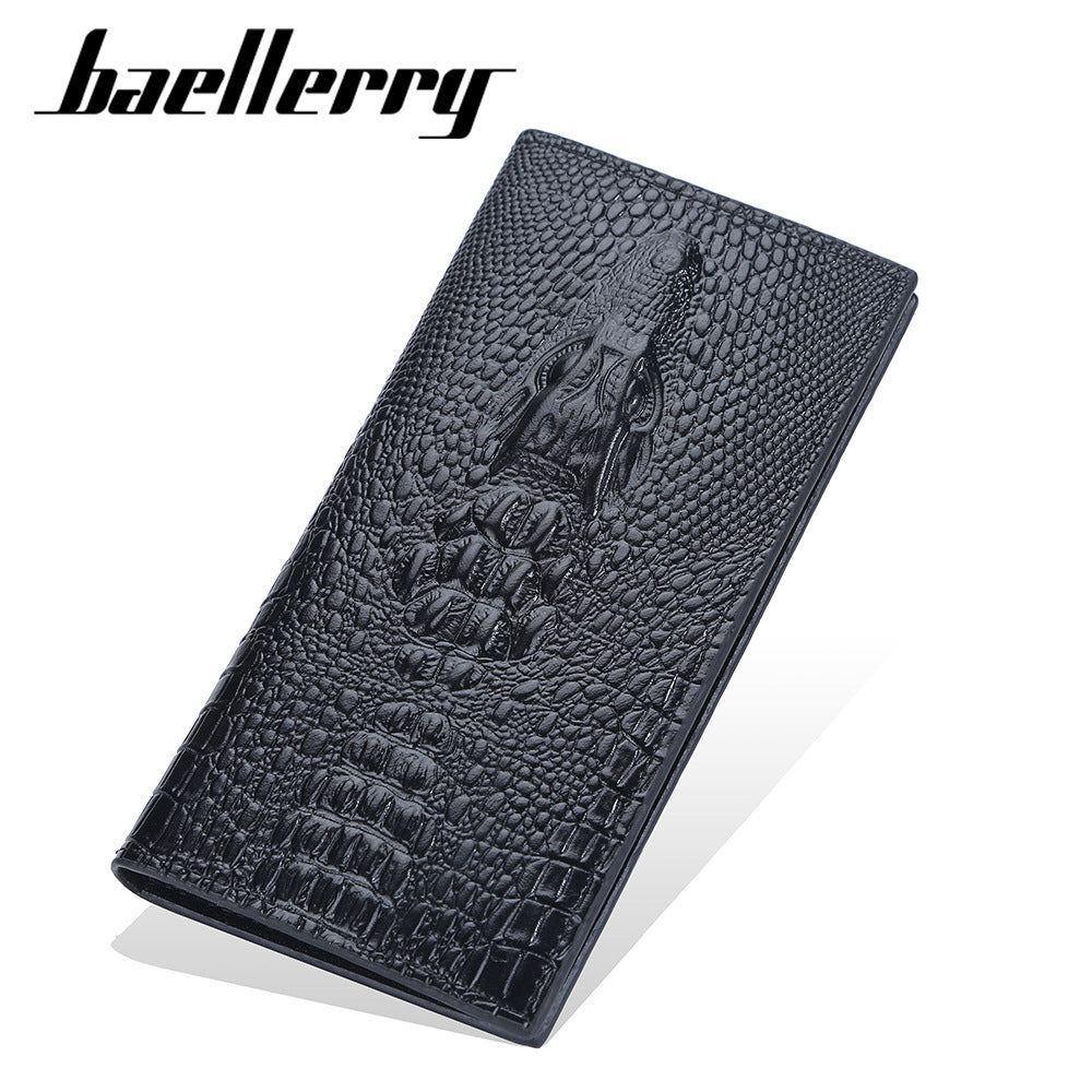 Men's Long Without Crocodile Head Multiple Slots Zipper High Sense Men's Wallets