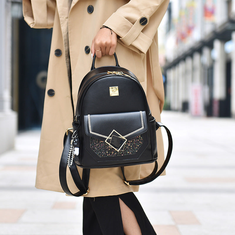 Women's Korean Style Simple Versatile Large Capacity Backpacks