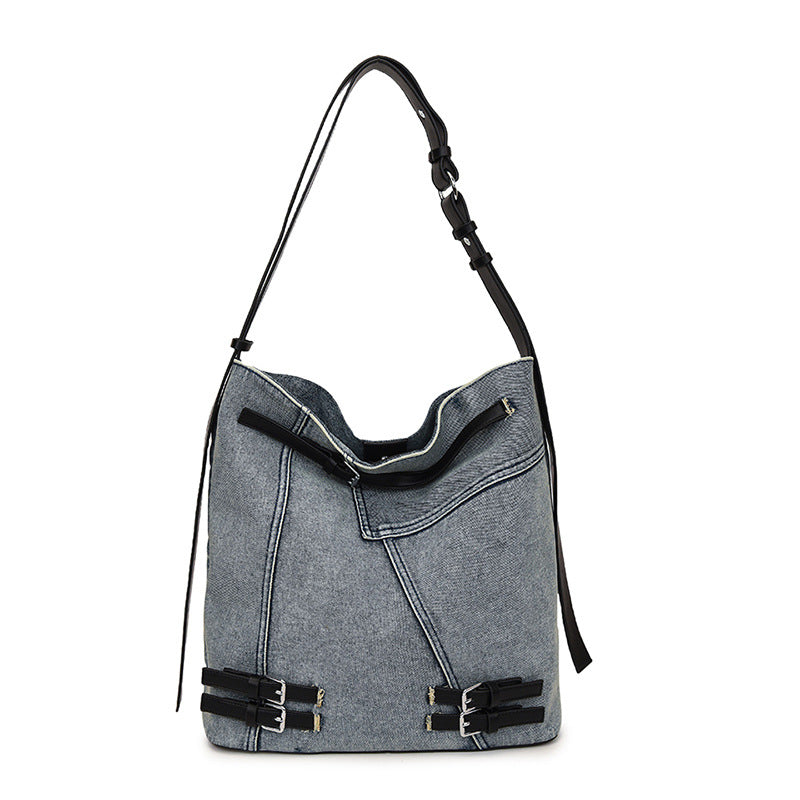 Women's Large Capacity Denim Spring Commuter Shoulder Bags