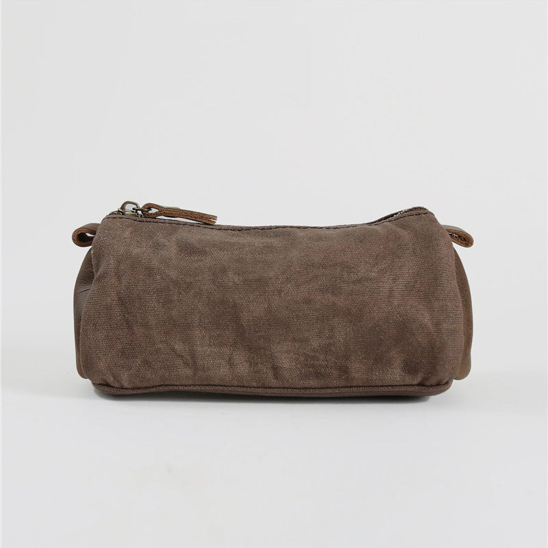 Women's & Men's & Clutch Vintage Canvas Long Zipper Bags