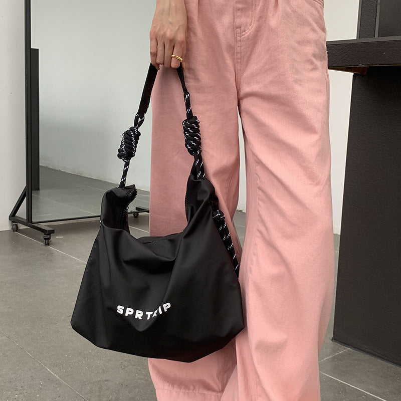 Women's Simple Letter Large Capacity Oxford Cloth Tote Bags