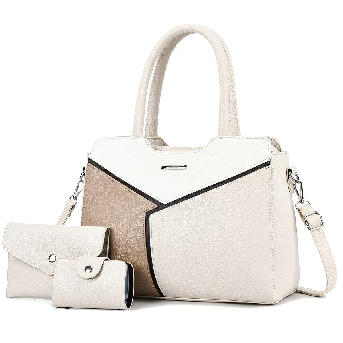 Women's Color Matching Fashion Commuter Trendy Portable Handbags