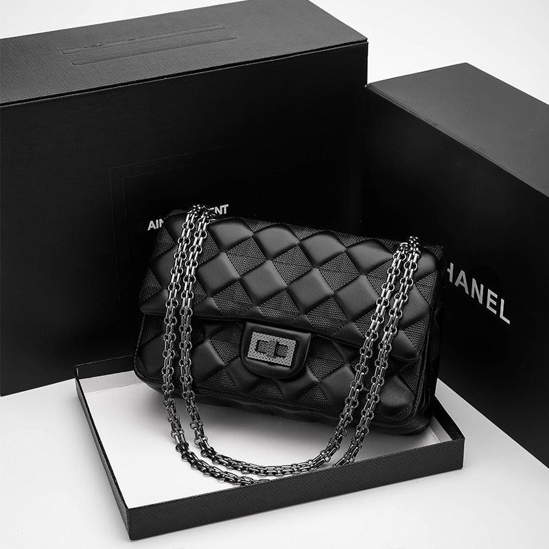 Classic Style Diamond Embroidery Thread Chain High Crossbody Bags