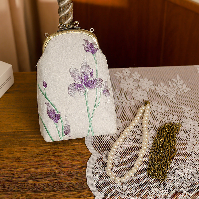 Quiet Embroidered Ancient Style Cheongsam Banquet Handbags