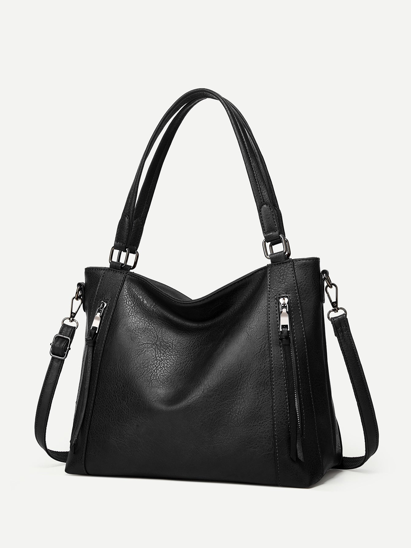 Women's Glamorous Elegant Soft Leather Big Handbags