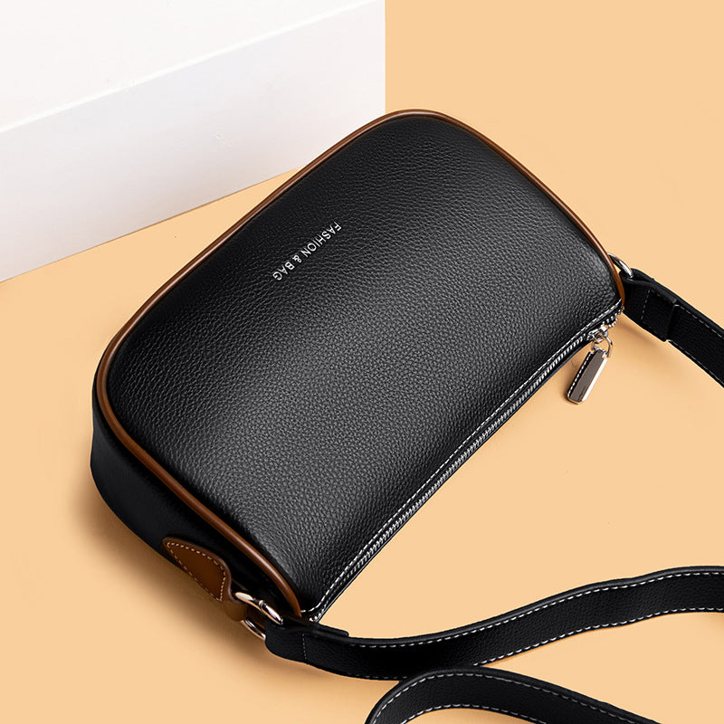 Women's Leather Trendy Fashion Soft Top Layer Shoulder Bags