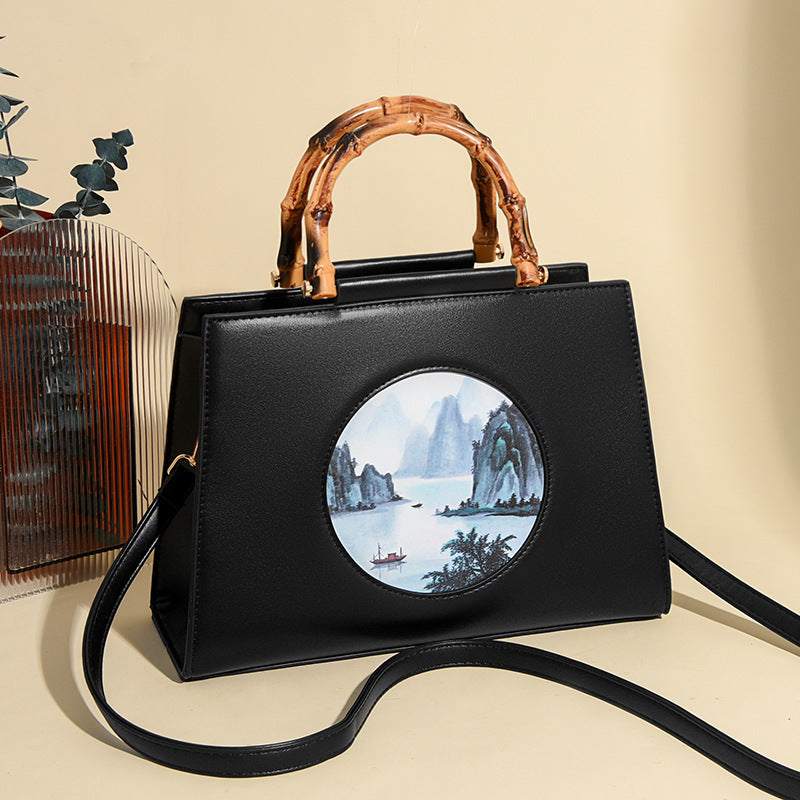 Women's Chinese Style One Spring Versatile Large Crossbody Bags