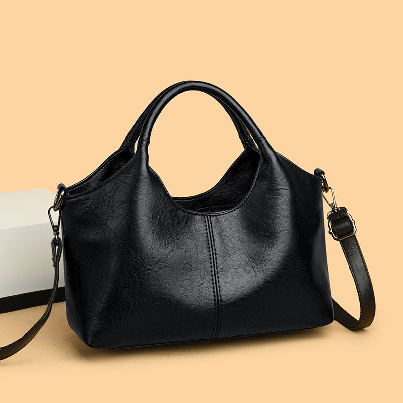 Women's Solid Color Sheepskin Vegetable Basket Niche Handbags