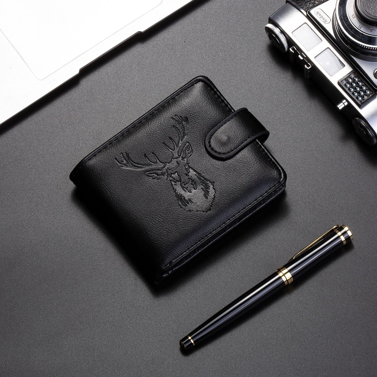 Men's Short Male Multi Slots Medium Men's Wallets