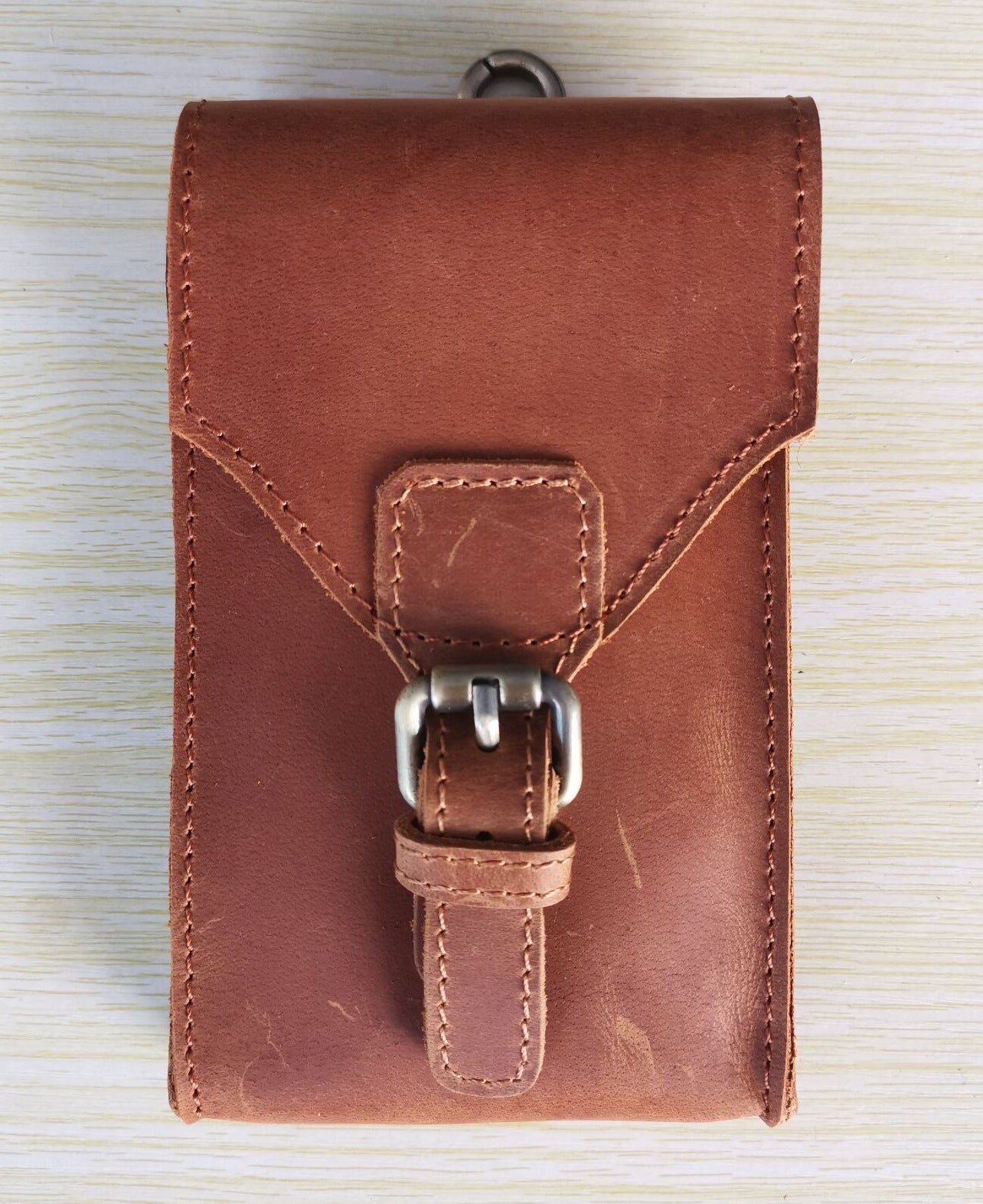 Men's Crazy Horse Skin Genuine Leather Retro Bags