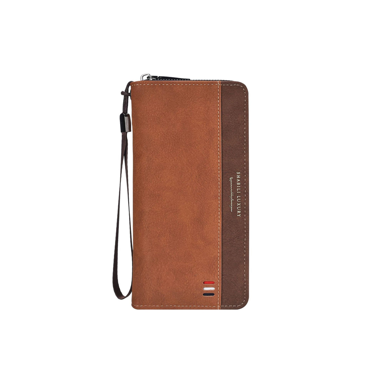 Men's Long Zipper Multiple Slots Large Capacity Mobile Men's Wallet