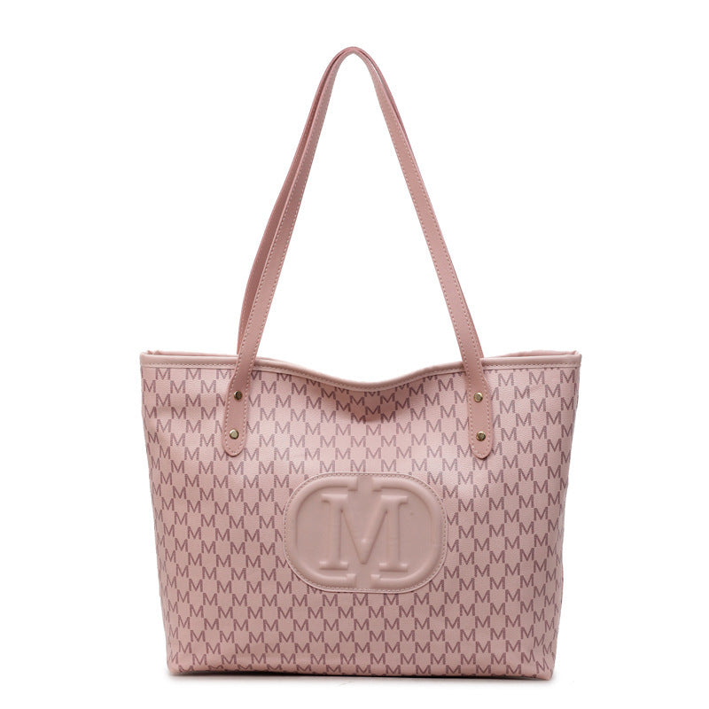 Large Capacity Commuting Fashion Printed Letter College Class Simple Bags