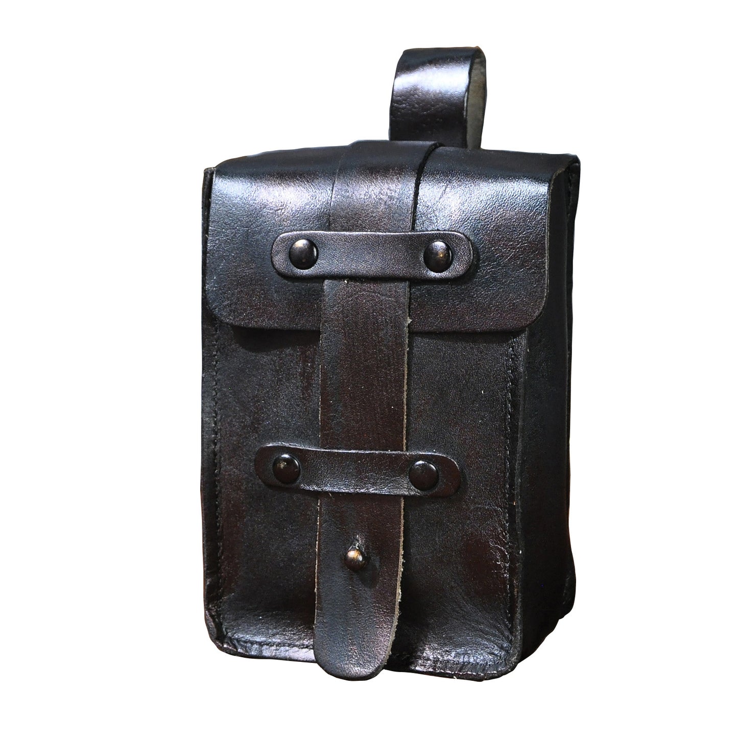 Men's Top Layer Crazy Horse Skin Cowhide Trendy Men's Chest Bags