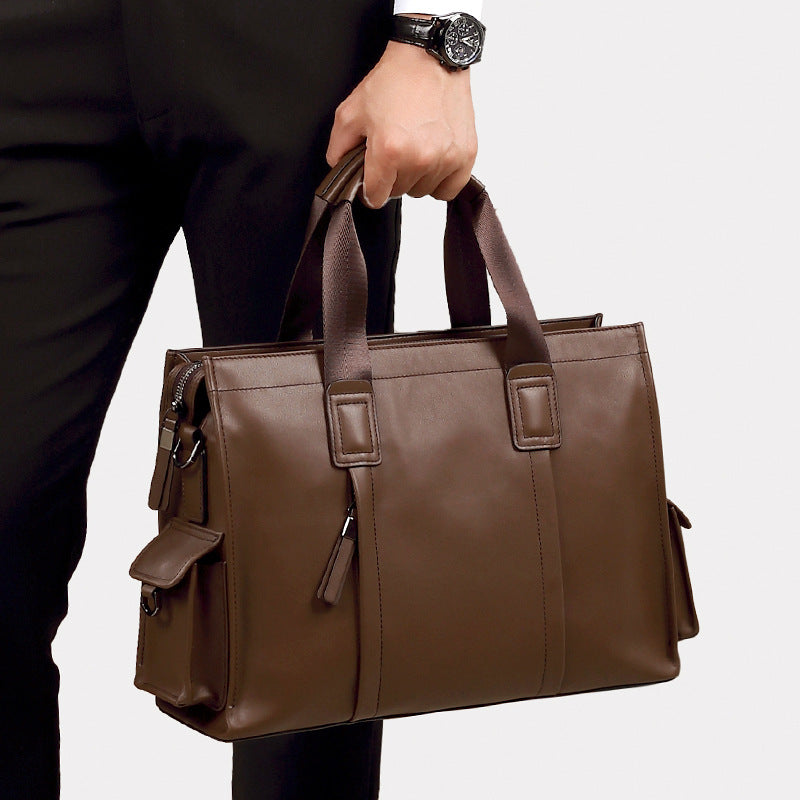 Men's Leather For Cow Computer Business Large Men's Handbags