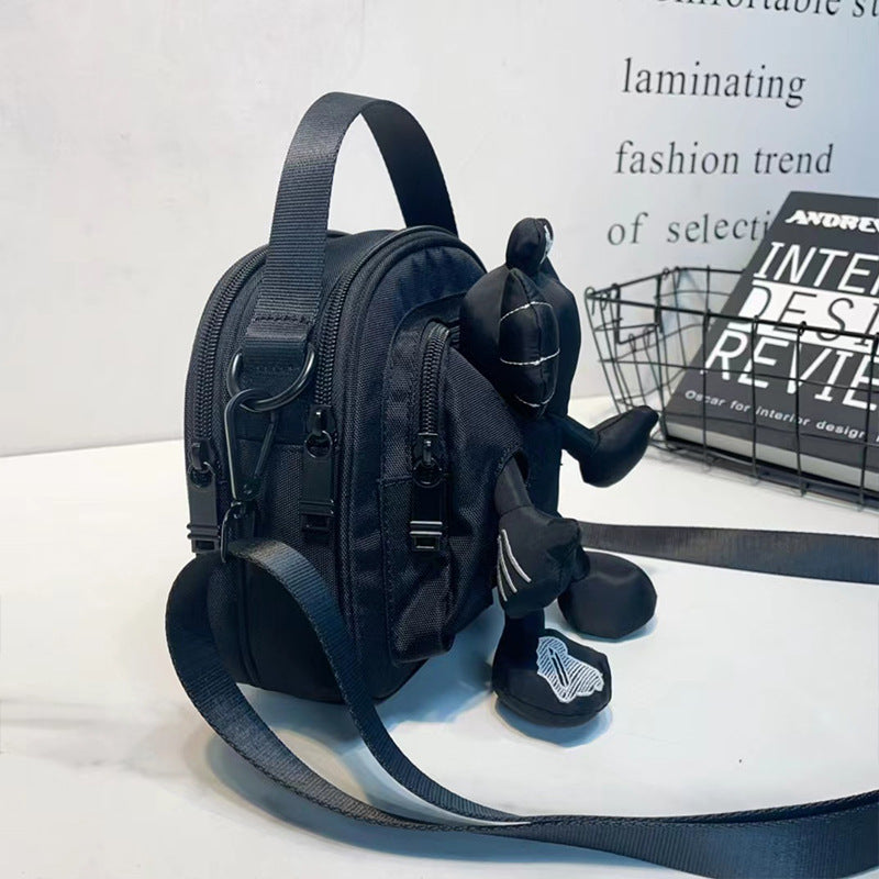 Fashion Pouches Waterproof Oxford Cloth Cute Doll Crossbody Bags
