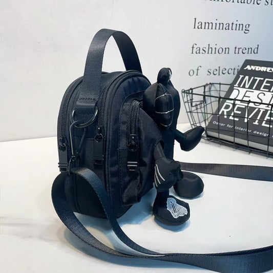 Fashion Pouches Waterproof Oxford Cloth Cute Doll Crossbody Bags