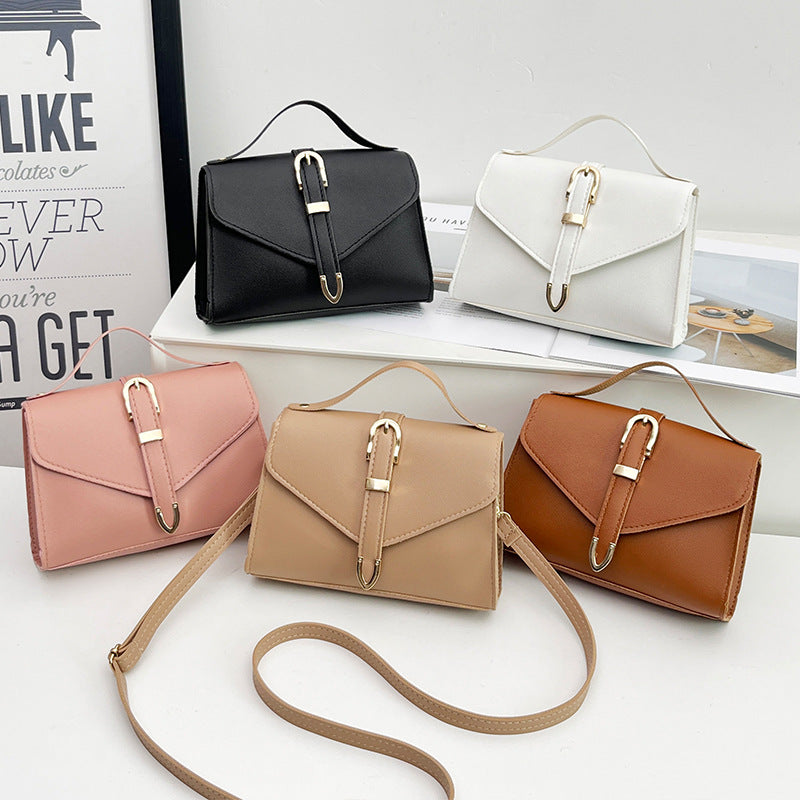 Fashion Solid Color Personalized Niche Advanced Women's Handbag
