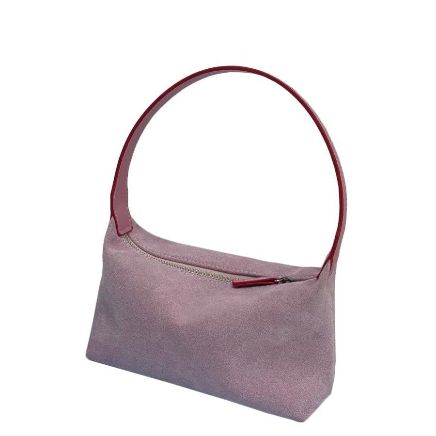 Korean Style Vintage Suede Simple Underarm Bags