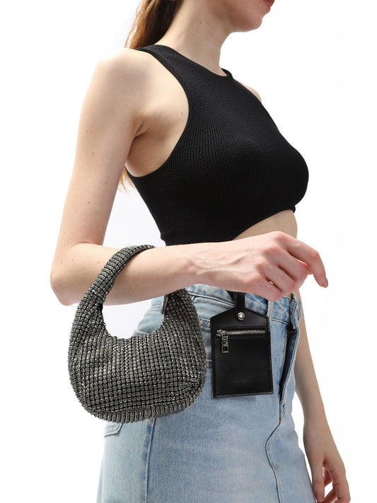 Super Rhinestone Sier Fashion Dinner Wedding Handbags