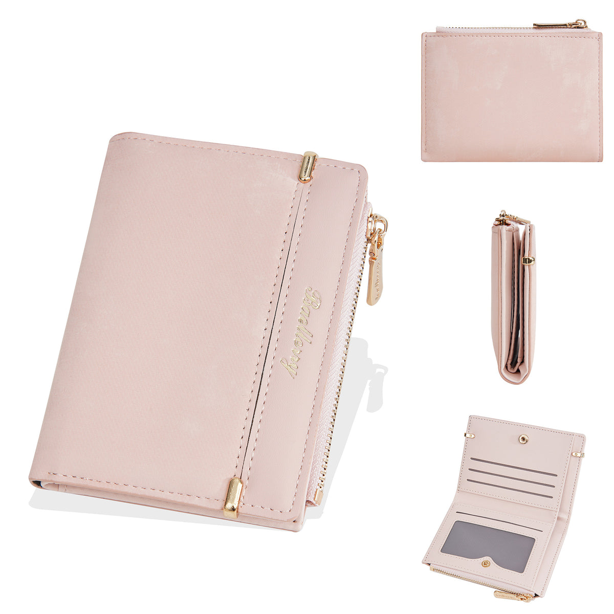 Women's Short Frosted Fashion Zipper For Coin Purses
