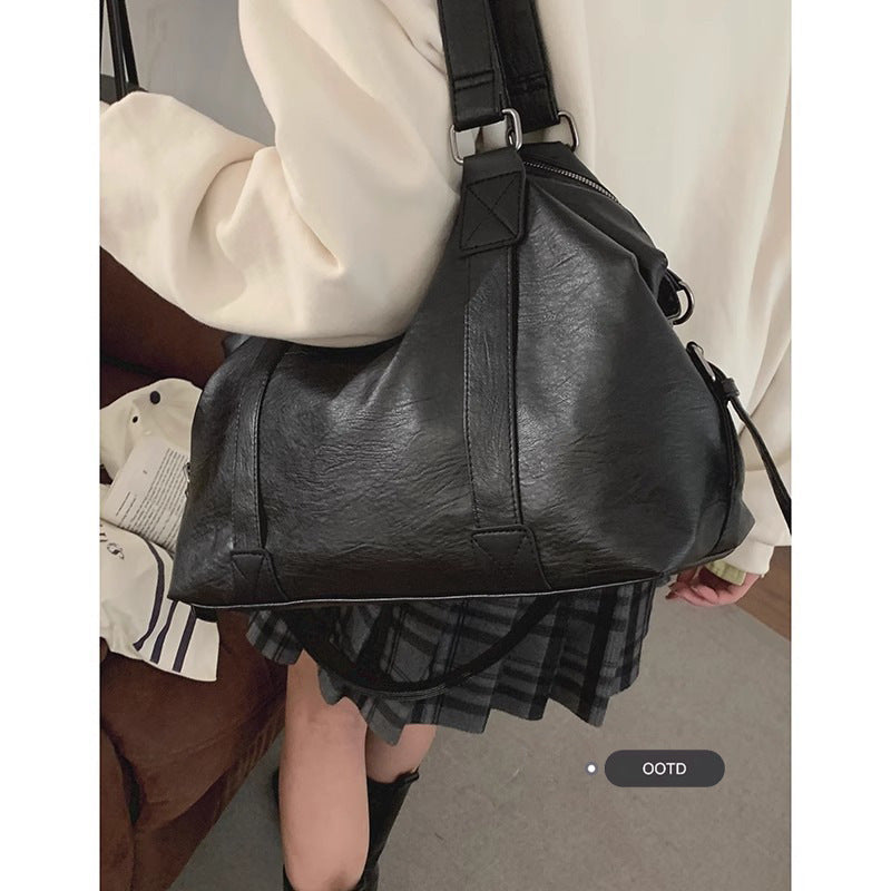 Retro High-grade Large Capacity Simple Pillow Shoulder Bags