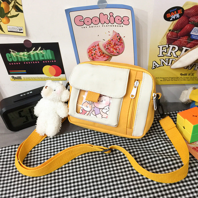 Canvas Female Korean Style Artistic Cute Women's Messenger Bag