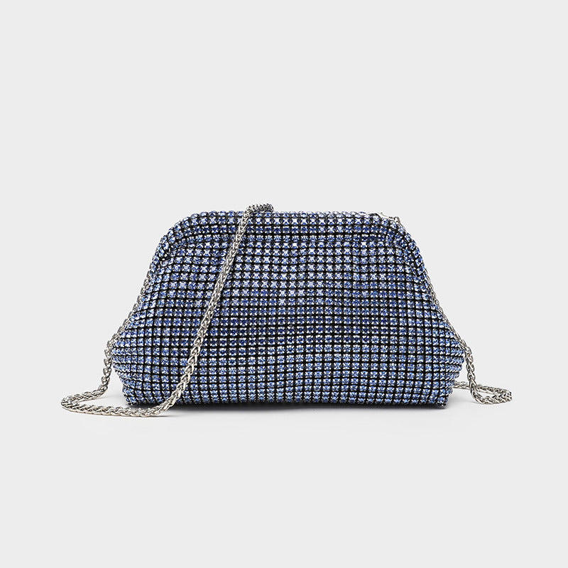 Women's Full Diamond Shiny Rhinestone Brick Dinner Handbags