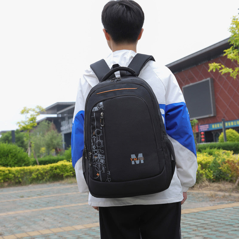 Men's Junior's Large Capacity Waterproof Big Middle School Students' Schoolbags