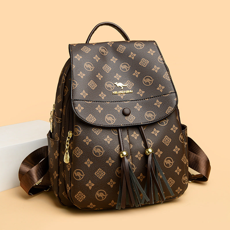 Women's Korean Style Trendy Leisure Commuter Large Backpacks