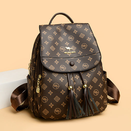 Women's Korean Style Trendy Leisure Commuter Large Backpacks