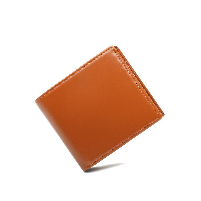 Men's Genuine Leather Two Fold Pocket Business Men's Wallets