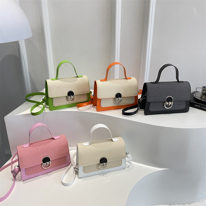 Women's Fashionable Beautiful Western Style Fashion Twist Solid Color Women's Shoulder Bag