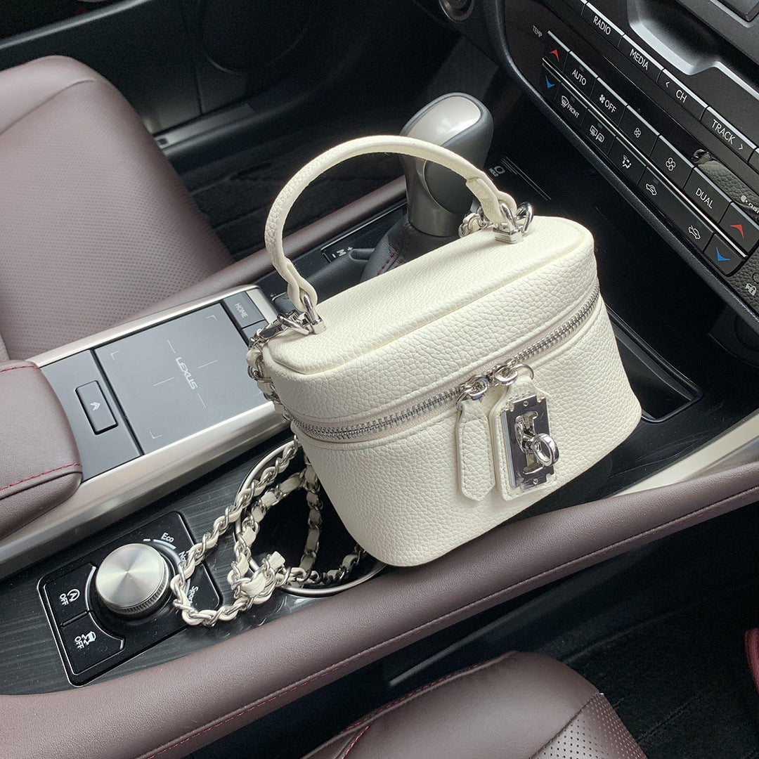 Women's Ge Macaron Fashionable Simple Oval Box Handbags