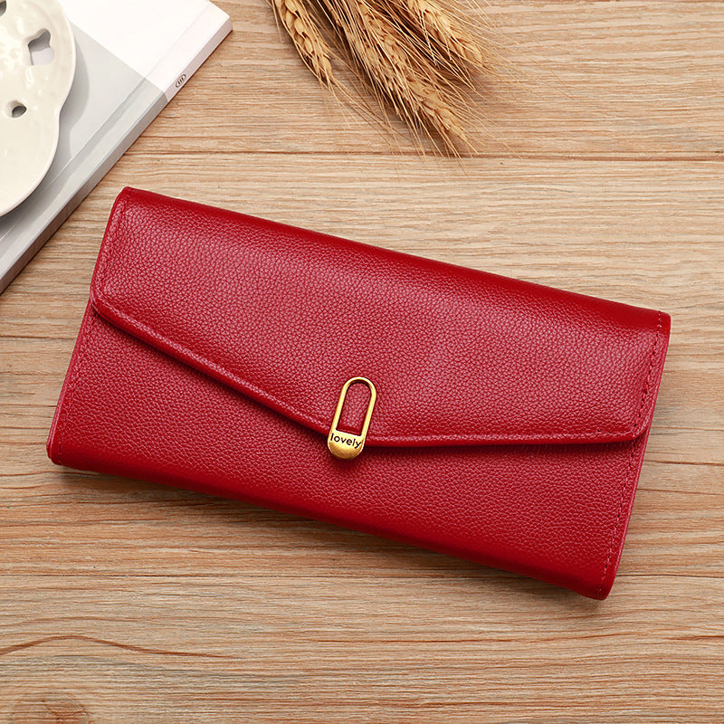 Women's Large Capacity Multifunctional Clutch Zipper Hasp Bags