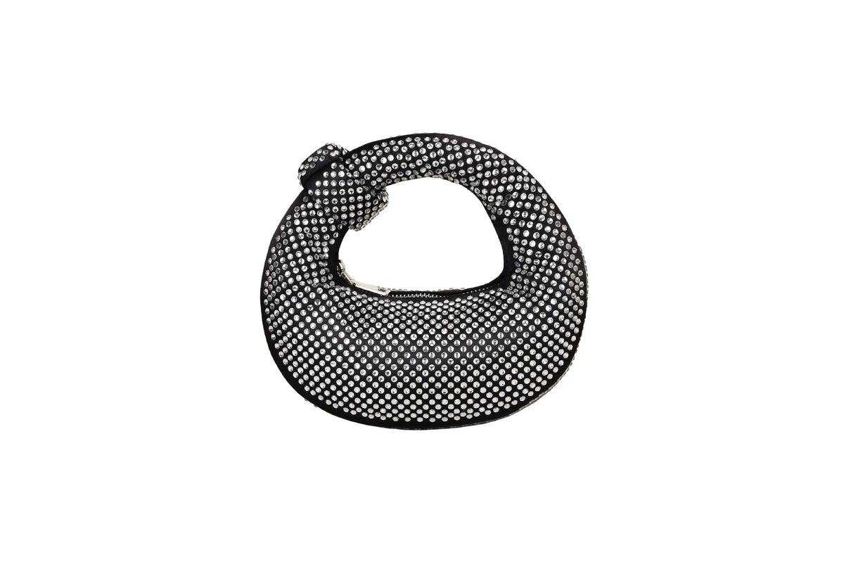 High-grade Hand Shiny Rhinestone Moon Dumpling Women's Shoulder Bag