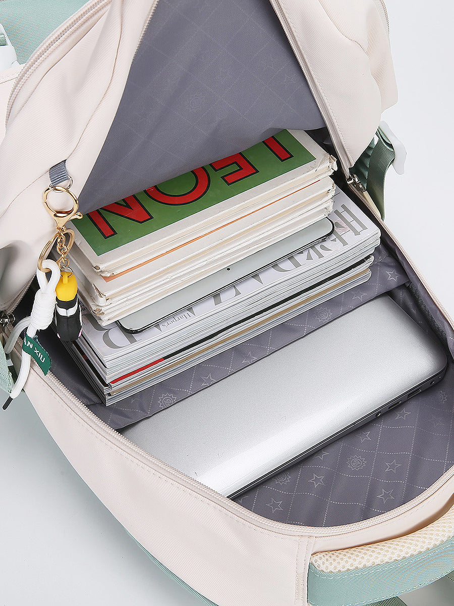 Trendy High College Style Quality Large Middle School Students' Schoolbags