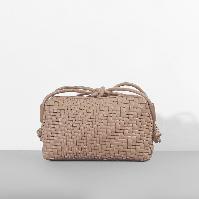 New Slouchy Color Matching Woven Tide Women's Messenger Bag