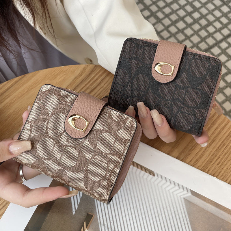 Women's Leather Short Fashion Versatile High-grade Cowhide Ladies Wallet