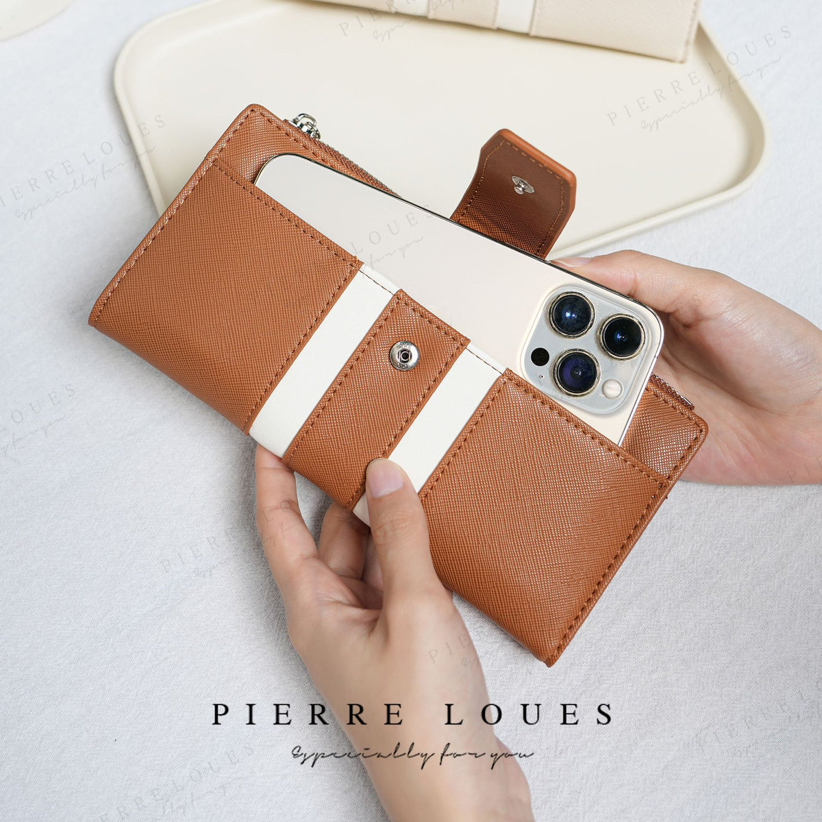 Women's Affordable Luxury Fashion Simple Contrast Color Metal Ladies Wallet