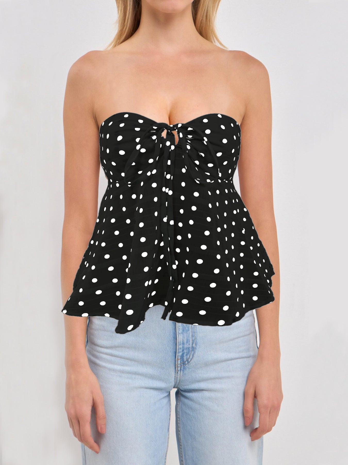 Women's Summer Temperament Printed Sexy Backless Floral Tops
