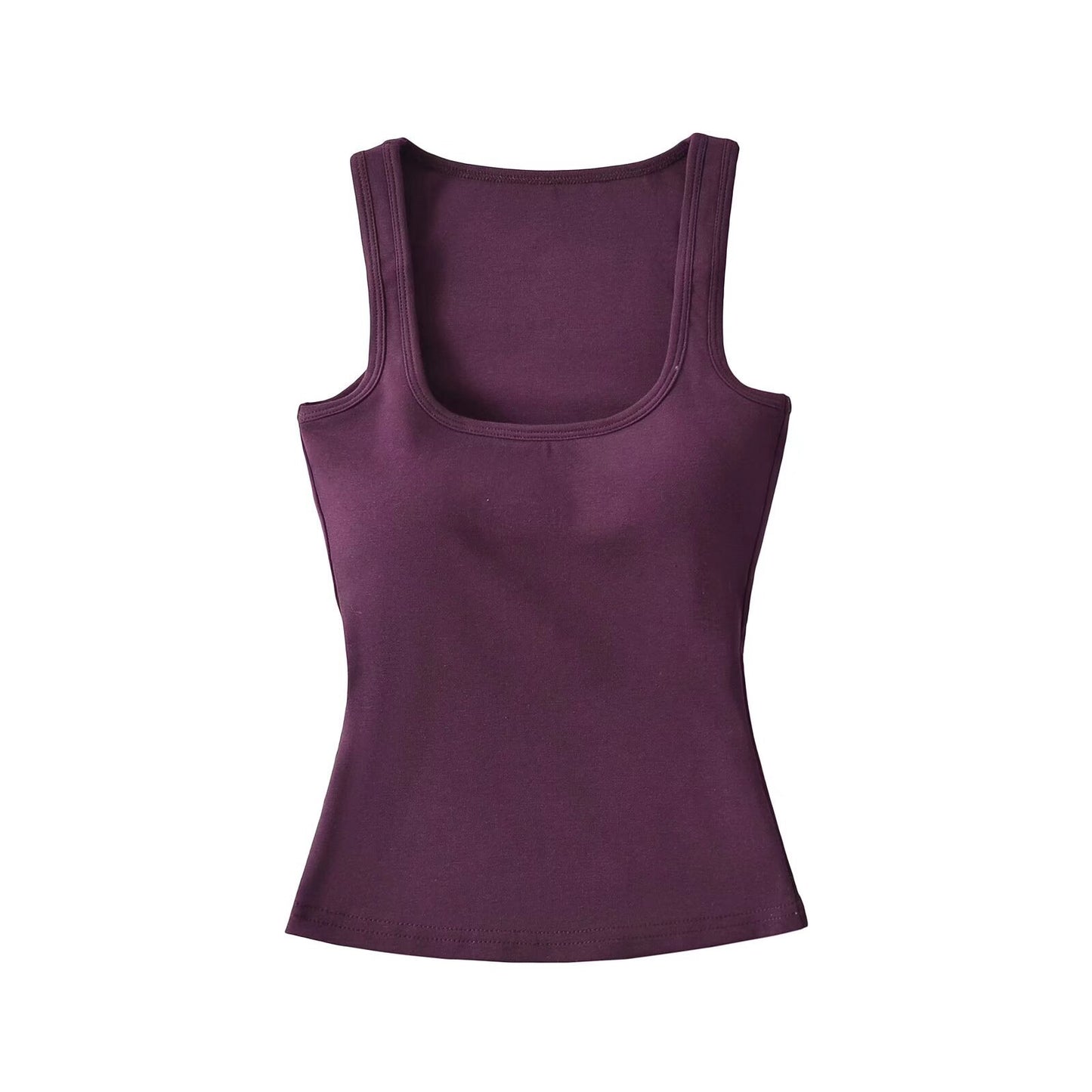 Women's Low-cut With Chest Pad Stretch Tight-fitting Cinched Tops