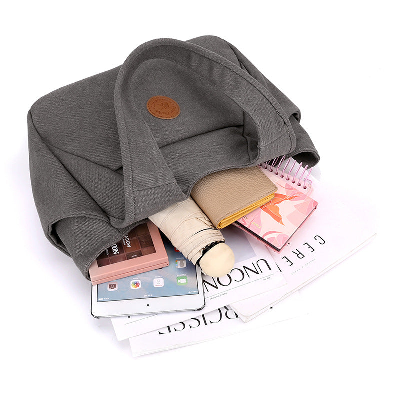 Women's Fashionable Simple Korean Style Large Capacity Portable Shoulder Bags