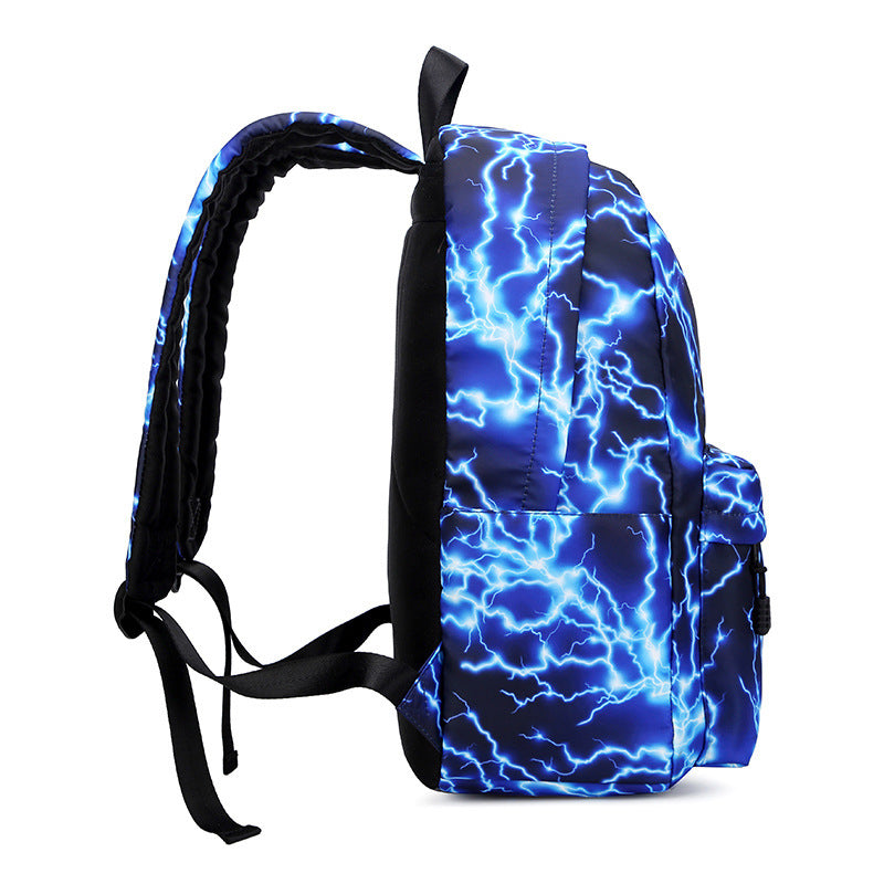 Women's & Men's & Junior Canvas Printing Starry Sky Middle School Students' Schoolbags