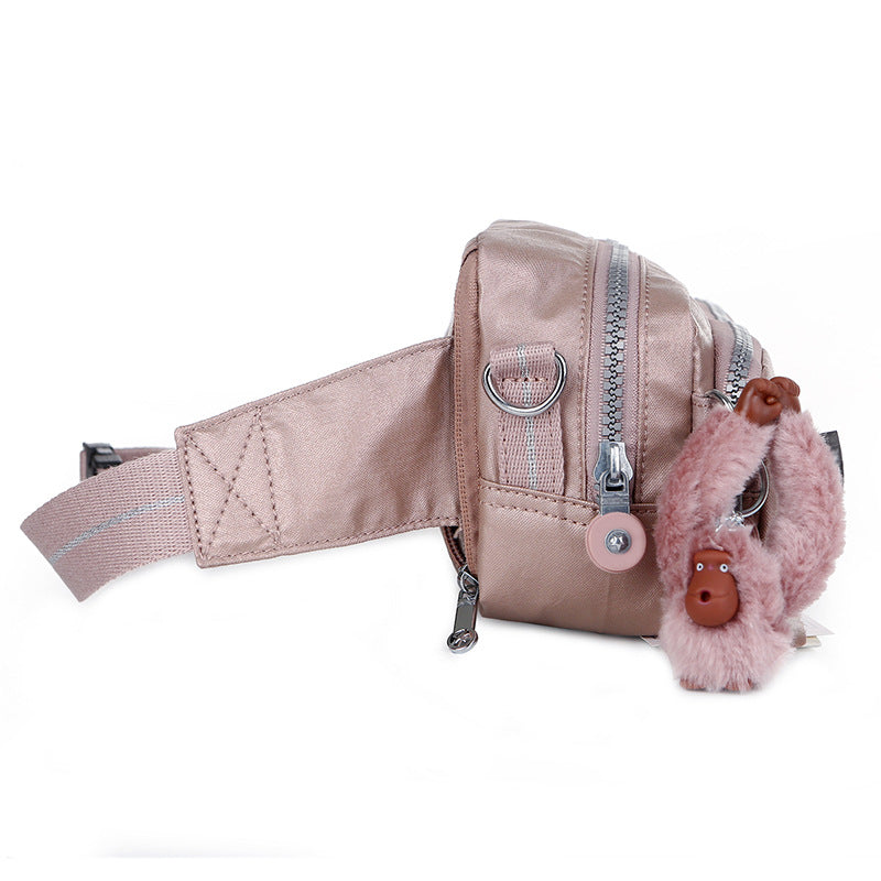 Women's & Men's & Monkey Light Canvas Fashion Trendy Waist Packs