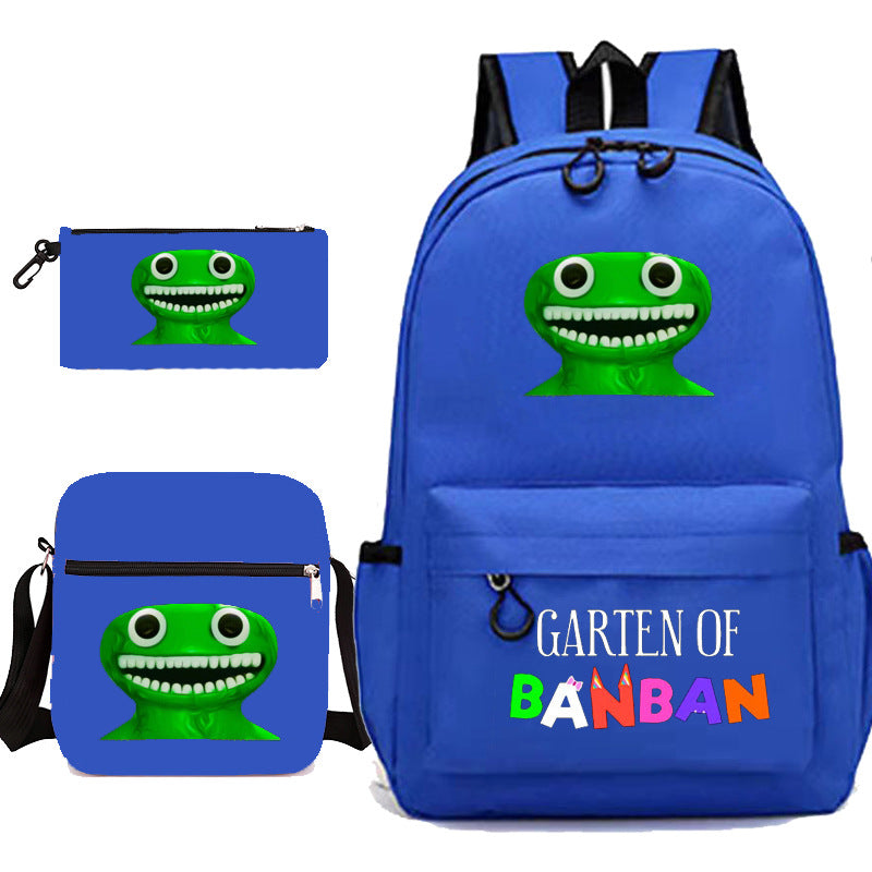 Elegant Unique Garden Game Pencil Three-piece Elementary School Students' Schoolbags